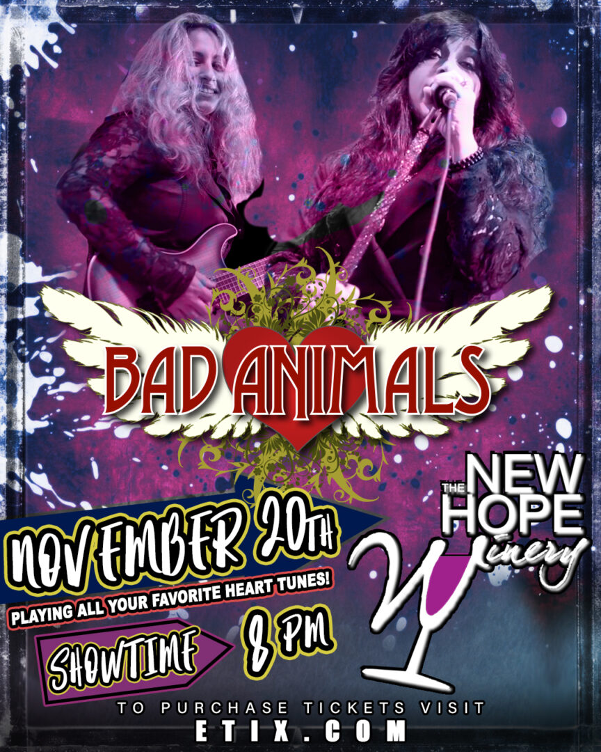 Bad Animals New Hope Winery Bad Animals